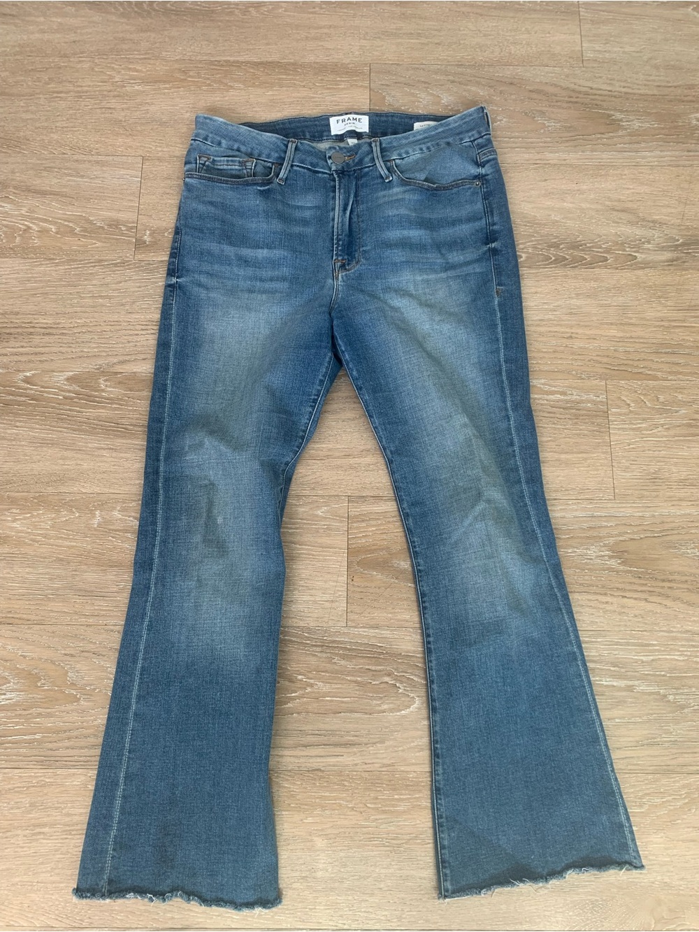 Frame Le Crop Mini Boot Denim Jeans Size 30